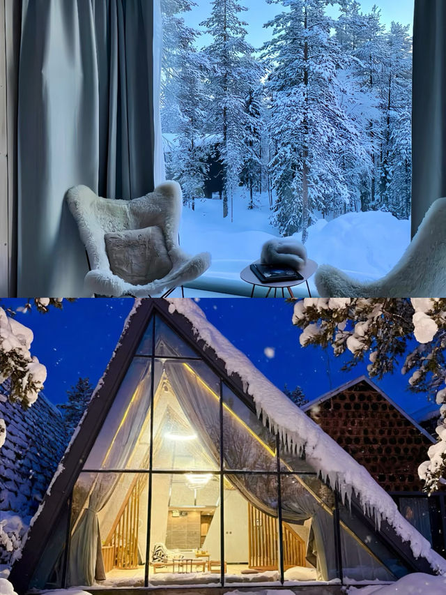 長白山封神民宿 芬蘭同款森林木屋+雪地溫泉