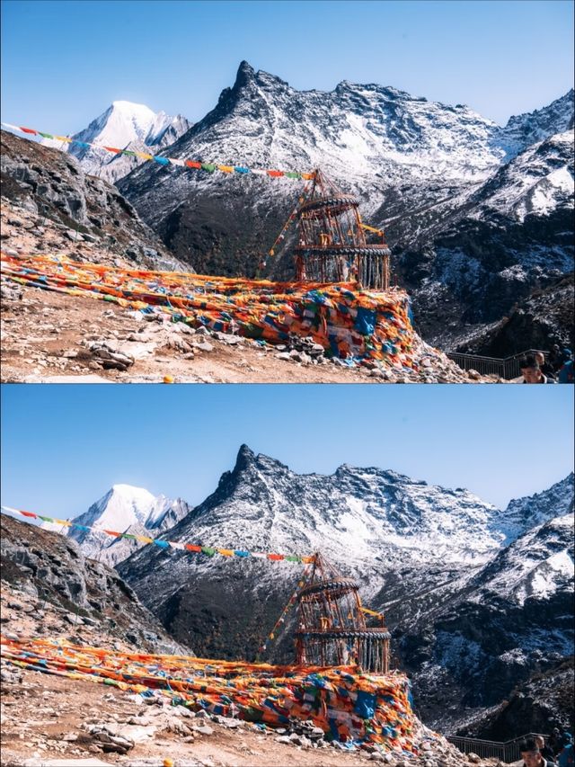 當雪山碰上經幡,靈魂碰上祝福 當雪山碰上經幡,靈魂碰上祝福