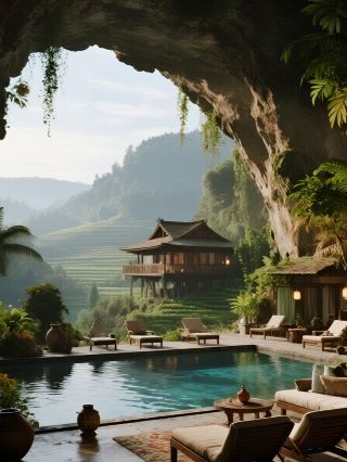 구름 위의 비밀 장소로 돌진! 광시 겨울 치유 여행: 야외 온천과 폭포 탐험