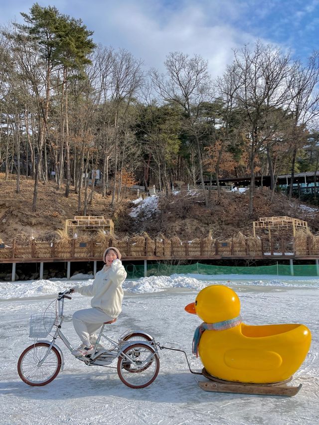 이번주가 마지막이라는 포천 산정호수 썰매축제🥹❄️