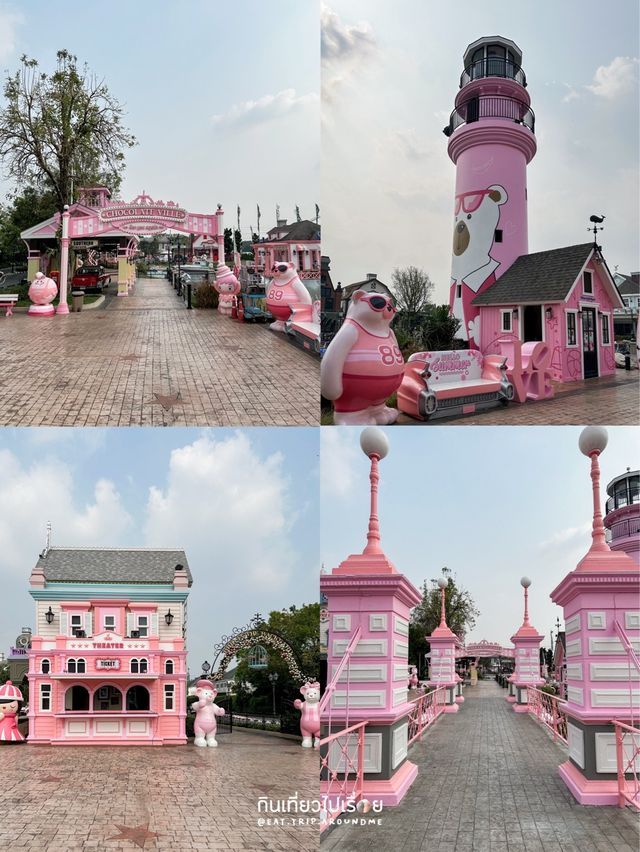 ถ่ายรูปธีมสีชมพูสุดคิวท์ที่ Chocolate Ville💕