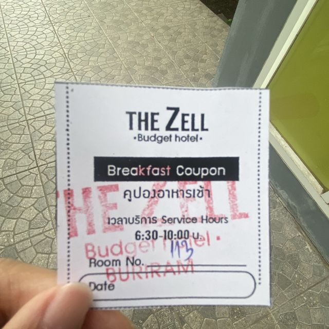 THE ZELL budget hotel 🏨 @บุรีรัมย์ 