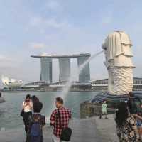 Merlion in the sunset