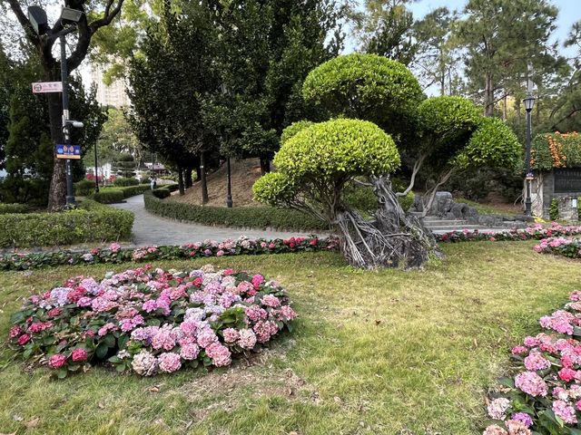 保存了多處歷史古蹟嘅九龍寨城公園