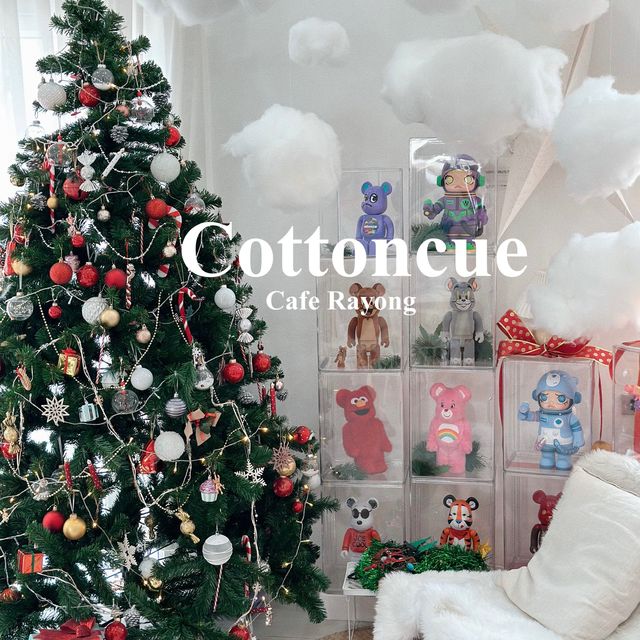 #cottoncuecafe #คาเฟ่คริสต์มาส  #คาเฟ่ระยอง