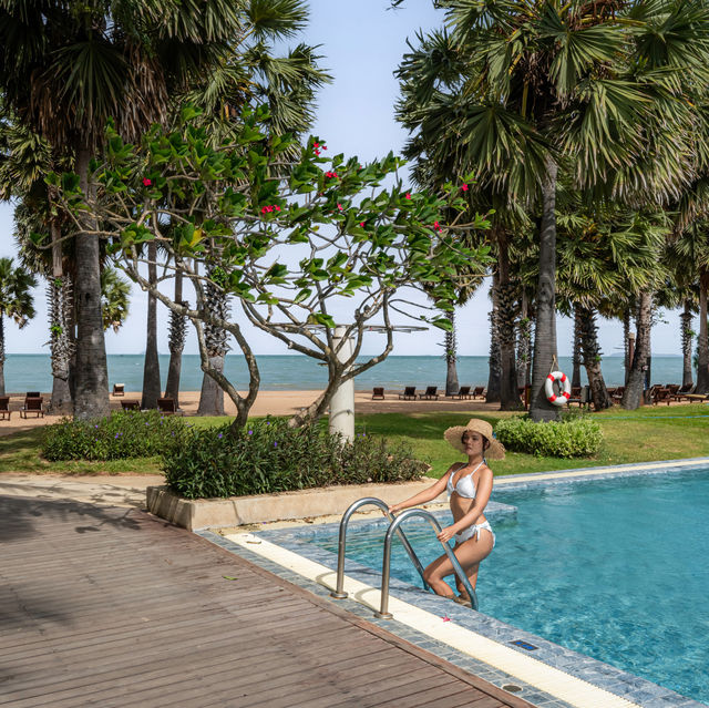 ที่พักสวยติดหาดนาจอมเทียน 🏝️