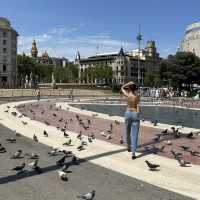 Central square in Barcelona 