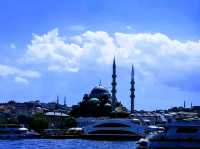 Bosphorus River view between Europe and Asia