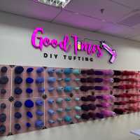 Fun DIY Rug Tufting activity in Malaysia