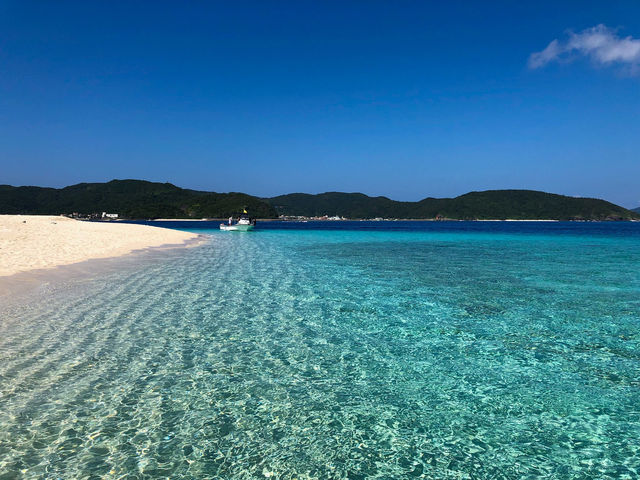 【沖縄】座間味島からすぐ！透き通った海の嘉比島🏝️