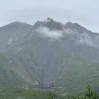 大雨霧霾中的鹿兒島櫻島火山🌋😅