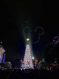 在香港迪士尼樂園的節日夢幻時刻🎄🫧