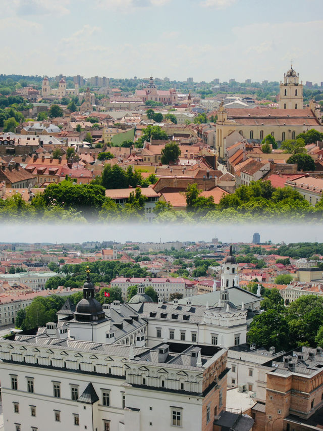 A Summer Afternoon at Vilnius Castle: Panoramic Views of Old Town Charm