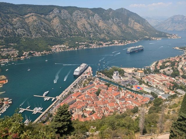 コトル城からの景色