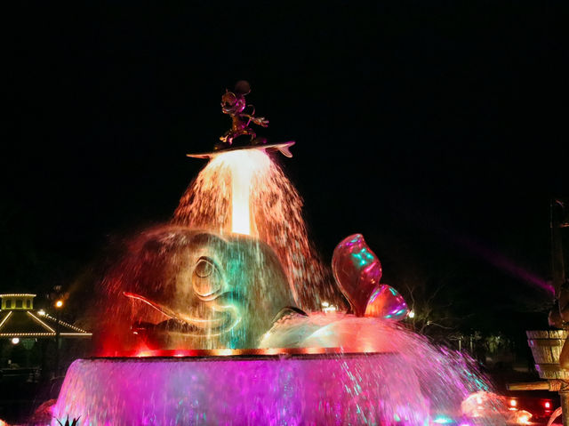 🌙✨ Hong Kong Disneyland at Night