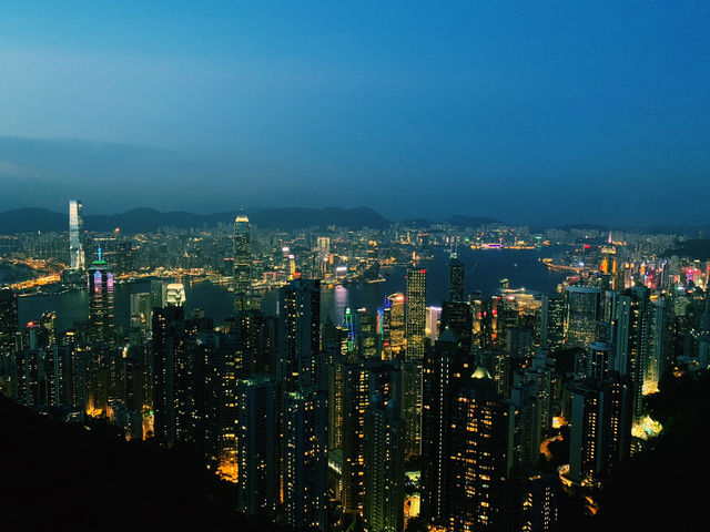 Golden Glow to Neon Brilliance: The Peak at Sunset