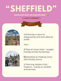 Sheffield for Family Fun & Mini Explorer
