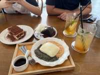 Cafe vibes with ocean views at Yard & Co, Desaru