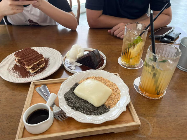 Cafe vibes with ocean views at Yard & Co, Desaru