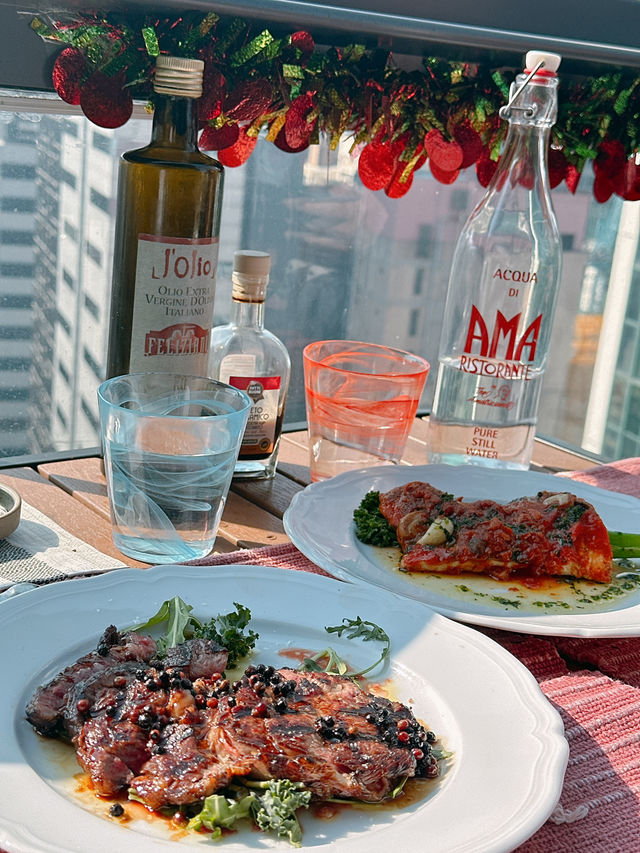🎄灣仔典雅意式聖誕半自助午餐🍽️｜AMA Ristorante by The Amatricianist  