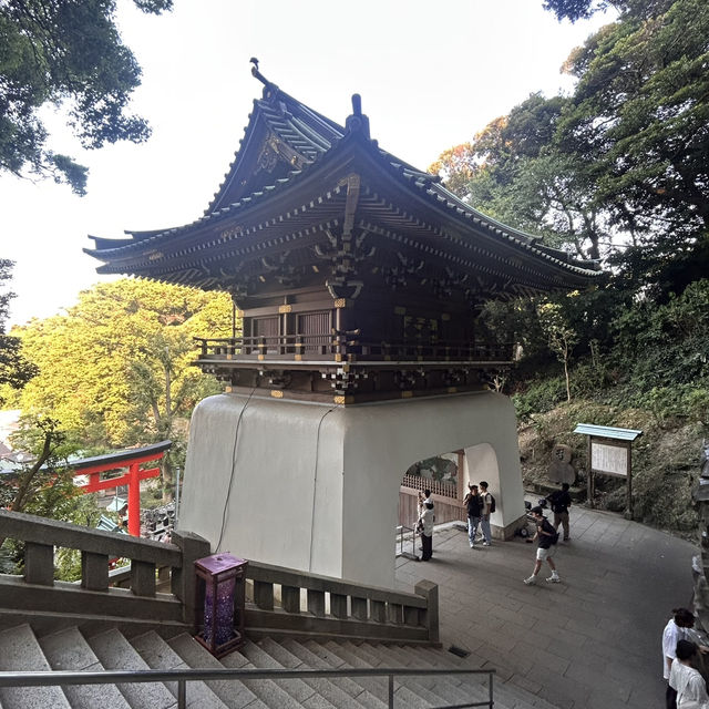 The Vermilion Threshold: Zuishinmon Gate of Enoshima Shrine ⛩️ The Vermilion Threshold: Zuishinmon Gate of Enoshima Shrine ⛩️