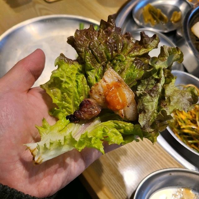 인천 영종도 맛집)쟁반집8292 - 하늘도시 고기집, 삼겹살 맛집