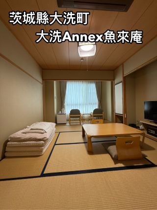 Oarai Town, Ibaraki Prefecture, A magnificent view of the Torii Gate in front of the Isobe Gate. Oarai Hotel Annex Gyorai-an