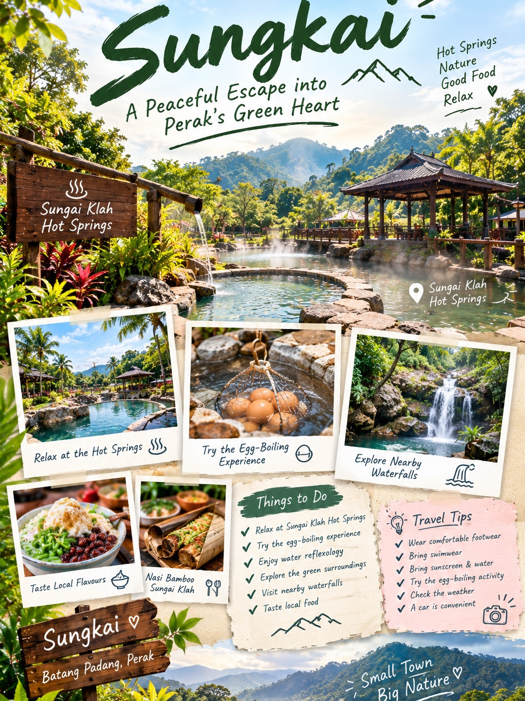 🇲🇾Sungkai: A Peaceful Escape into Perak’s Green Heart 🌿♨️