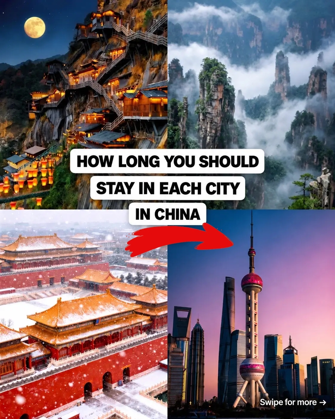 在中國最熱門的城市玩幾天才合適？你的終極旅遊指南🇨🇳✨