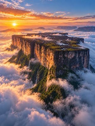 🌄 EP.9 | Mount Roraima: A Land Above the Clouds in South America

If there's a place that truly looks like a "world of dinosaurs" or a "floating island," it would be Mount Roraima.

This massive table mountain lies on the border of Venezuela, Brazil, and Guyana. Its most striking feature is its flat, table-like summit, surrounded by hundreds of meters of almost vertical, sheer cliffs.

What makes Roraima even more mysterious is that its summit is often shrouded in clouds and fog year-round, making it seem like a hidden land above the clouds.

The mountaintop is also home to many rare plant and animal species that have evolved separately from the outside world for millions of years, leading scientists to call it a "natural laboratory."

✨ The unique and isolated nature of Mount Roraima has also inspired numerous adventure stories and films, earning it the nickname "The Lost World."

#MountRoraima #SouthAmericaTravel #NaturalWonders #AmazingPlaces