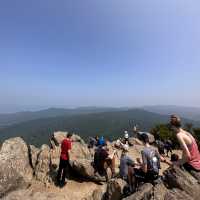 Hiking at Mary Rock Trial - Virginia 