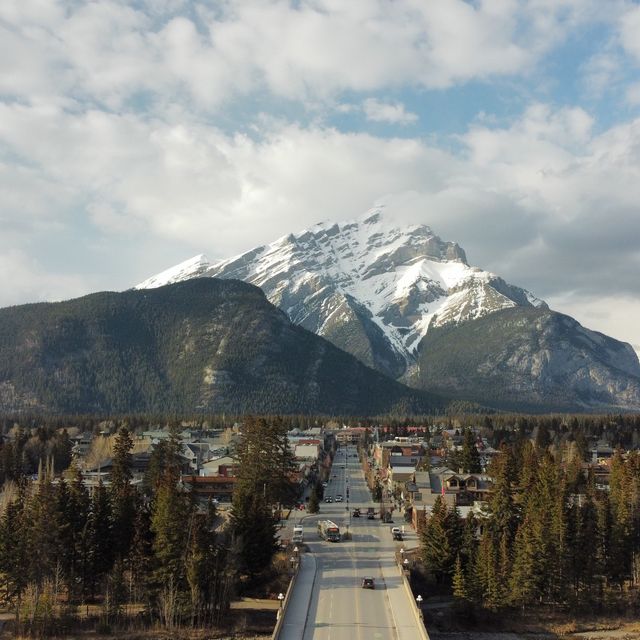 Cascade Mountain and the Canadian Rockies!