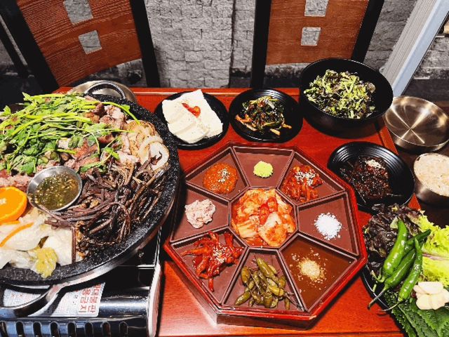 구워서 나오는 임금님 한상 서면고기집 수라상👑