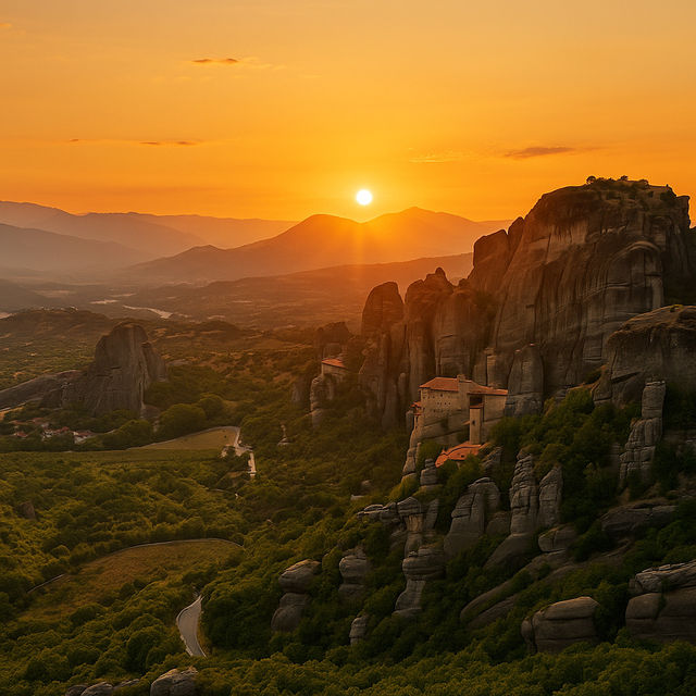Meteora – Monasteries in the Sky 🏞️🙏 Meteora – Monasteries in the Sky 🏞️🙏