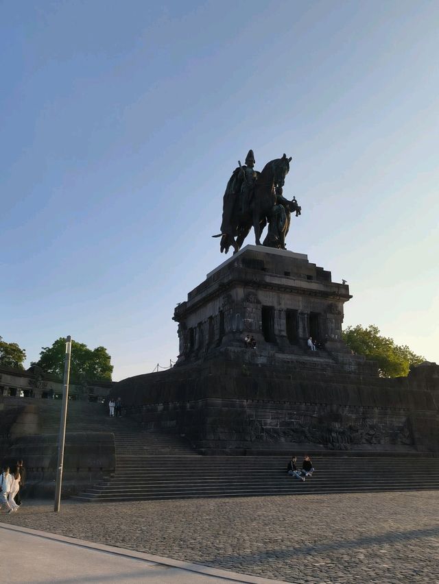 📍 Where Two Rivers Meet – Deutsches Eck, Koblenz 🌊🏞️