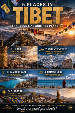 🏯5 Places in TIBET That Look Like ANOTHER PLANET 🤯🏔️🇨🇳