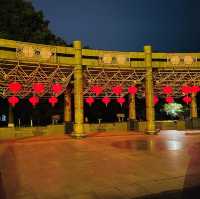 A Temple with a beautiful Night View 