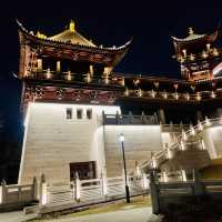 A Temple with a beautiful Night View 