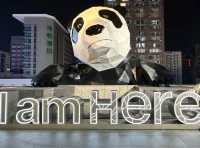 Shopping Mall with a Panda on Top in Chengdu 