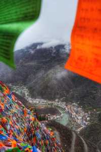 被整座山的經幡震撼住了｜金川觀音廟