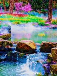 中山植園秀，花木韻長留，四季景皆優