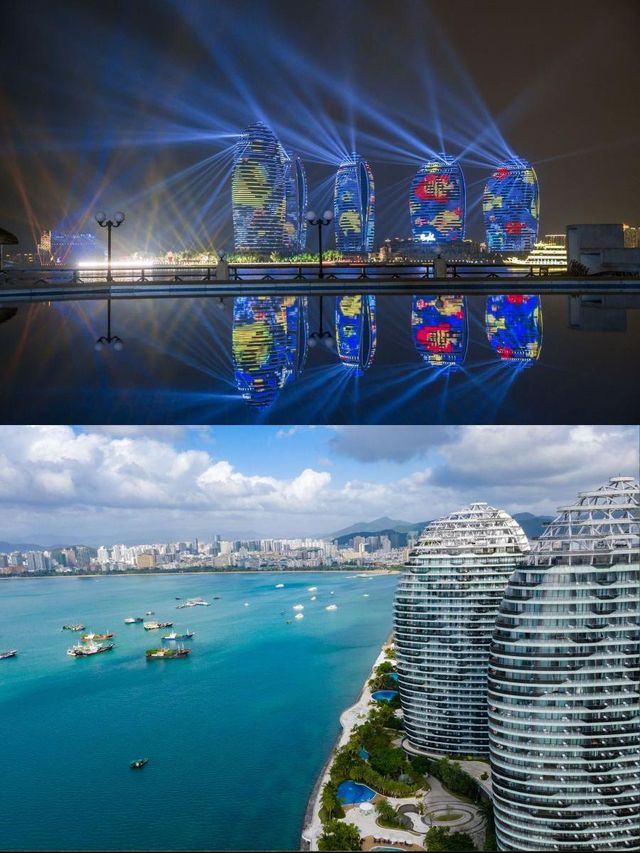 在三亞鳳凰島躺著看海景，簡直一流！