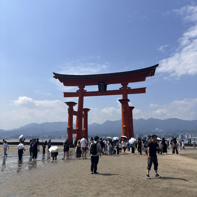 【宮島】干潮の鳥居と名物グルメが楽しめる世界遺産の島