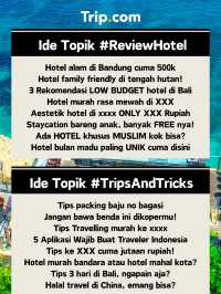 Challenge pertama!! Trip Kemana, buruan~