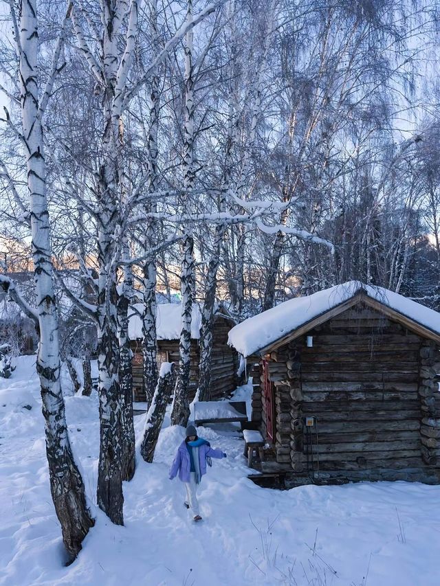 冰雪覆蓋的村落 冰雪覆蓋的村落