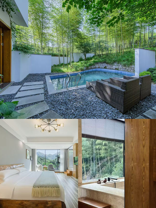 安吉暖冬私湯木屋!泡湯看星空太治癒 安吉暖冬私湯木屋!泡湯看星空太治癒