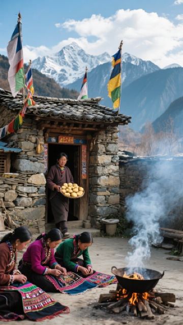 Рядом с красочными прудами Хуанлуна находится вино, способное танцевать, и барабан, способный петь.