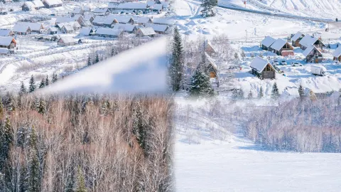 Winter in Altay | How to choose from three routes? Skiing/blue ice/snow village, find your perfect match — traveler post in Bole