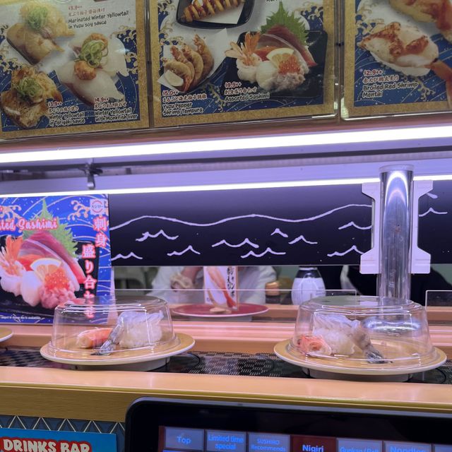 Belt sushi at Sushiro 