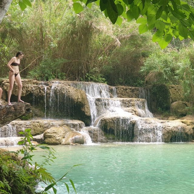 라오스 인생 여행지! 꽝시폭포 Kuangsi Waterfall